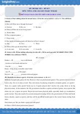 Đề thi học kì 2 Tiếng Anh 6 iLearn Smart World - Đề số 7